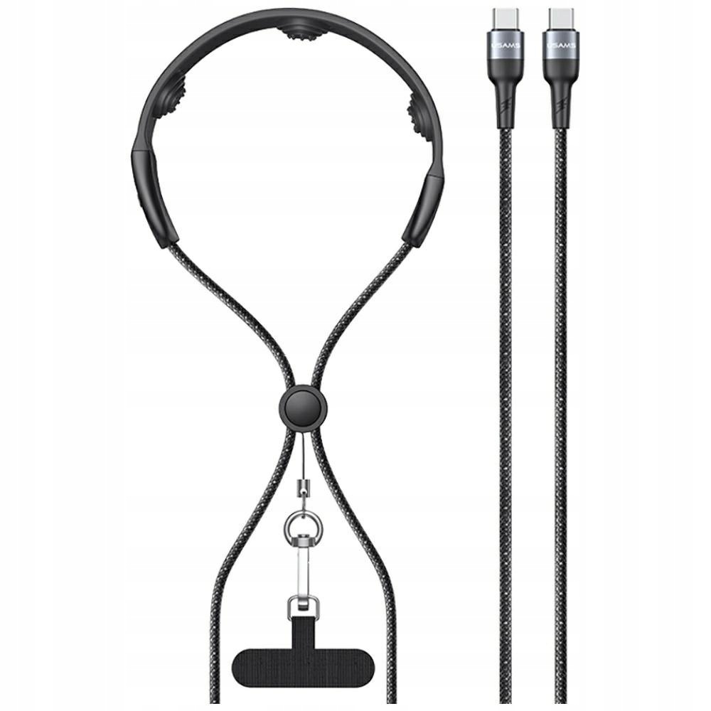 Kabel Usams SJ759 U89 100W Fast Charging z masażerem czarny
