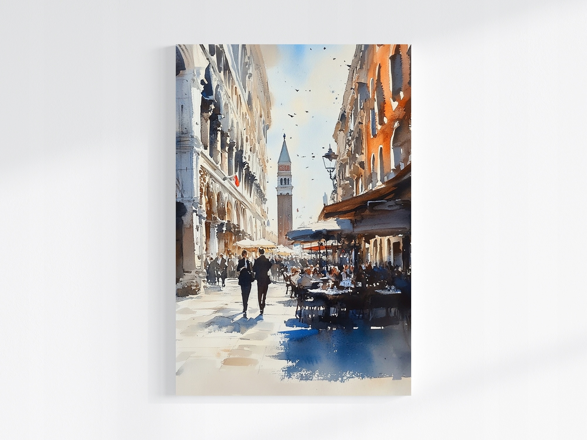 Obraz Na Plátně Canvas Krajina Město Itálie Benátky Ulice Kavárna 80x120