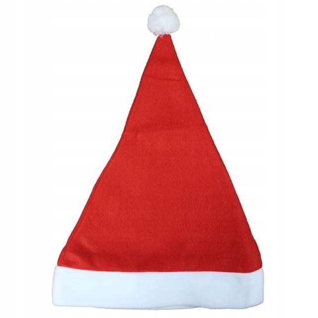 

czapka Mikołaj klasyczna Pompon czerwona Święta