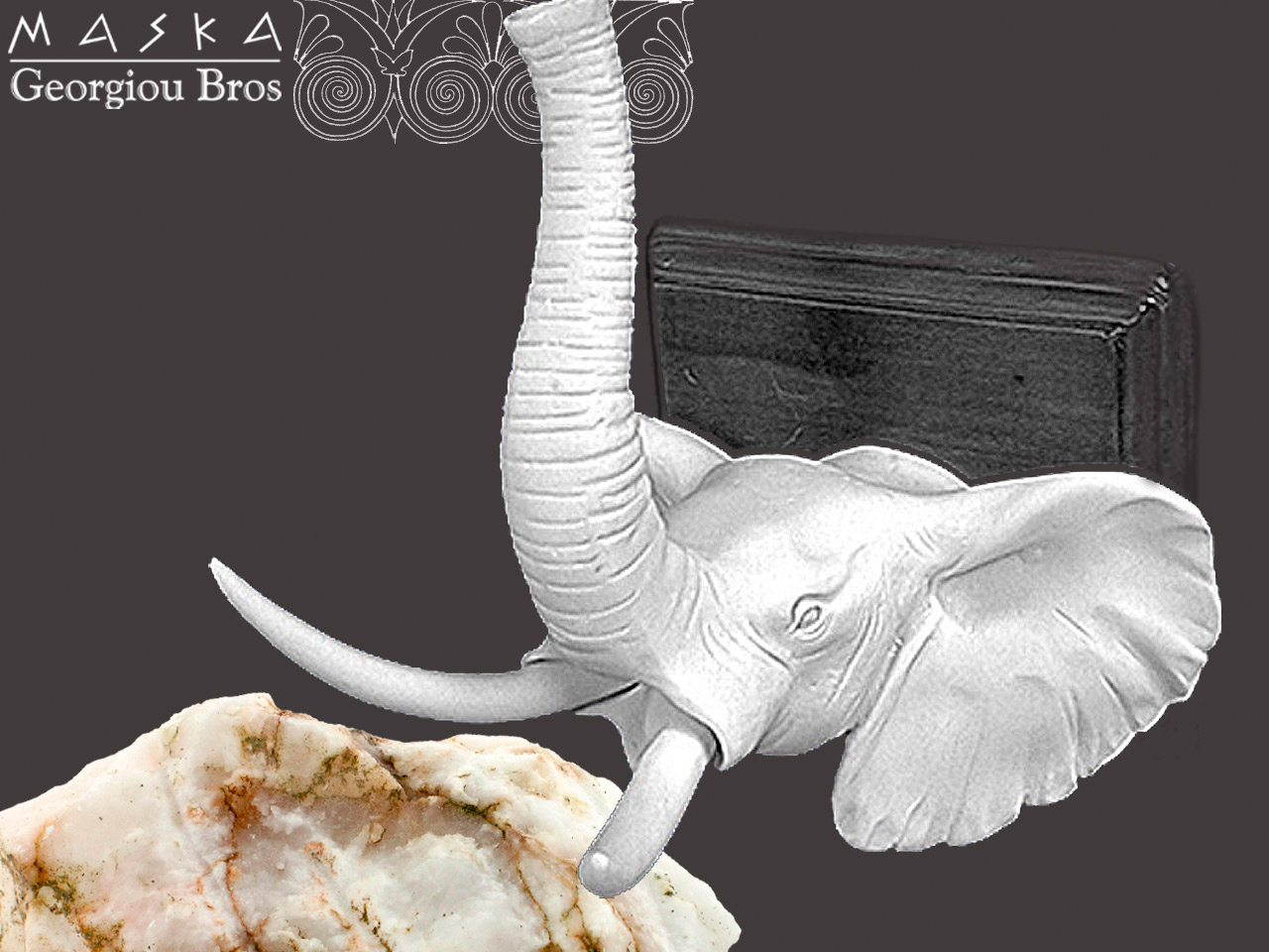 Figurka Slon Na Dreve Dekoratívna Ozdoba Socha Sloník Pre Šťastie