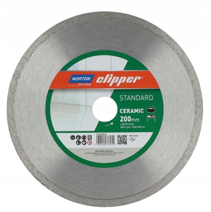

Tarcza do cięcia gresu płytek 200x25,4 diamentowa