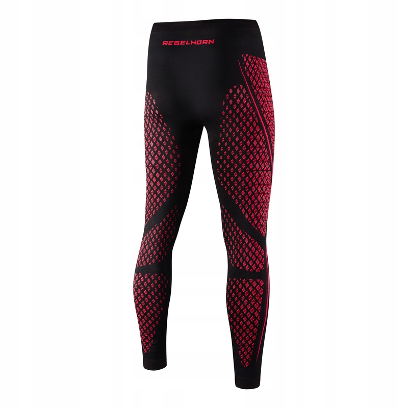 REBELHORN SPODNIE TERMOAKTYWNE THERM II PANTS BLACK RED L Stan opakowania oryginalne
