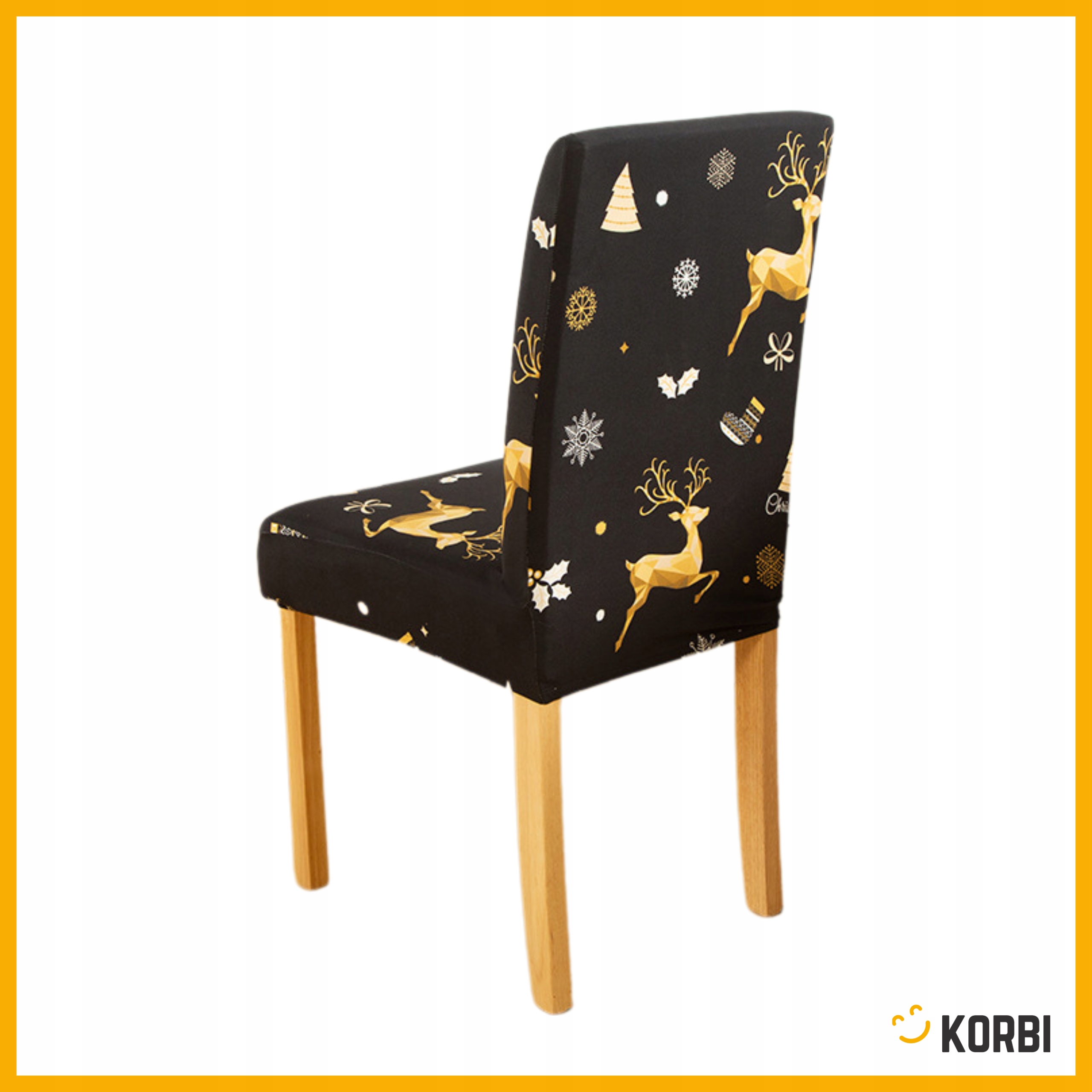 ŚWIĄTECZNY POKROWIEC NA KRZESŁO ŚWIĄTECZNY WZÓR ELASTYCZNY DEKORACYJNY 1SZT Liczba sztuk w opakowaniu 1 szt.