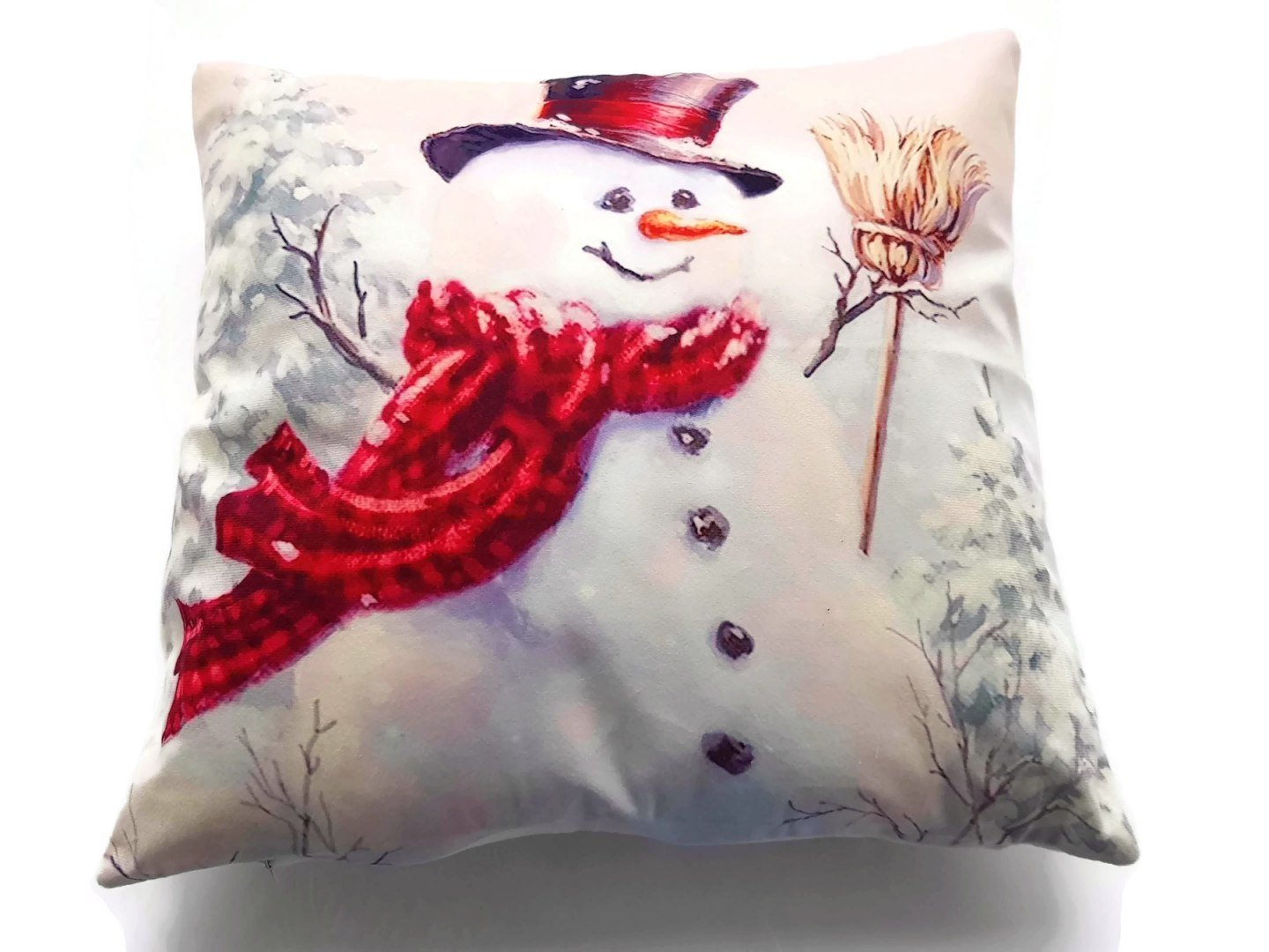 

Poszewka Jasiek Bałwanek Z Czerwonym Szalikiem