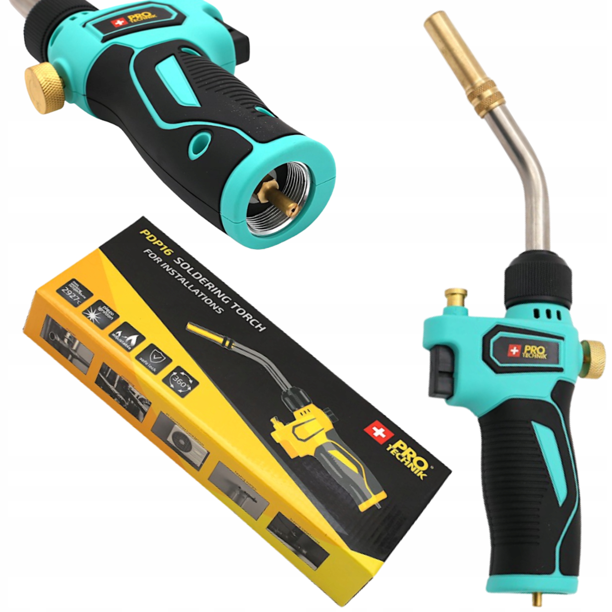 Plynový Hořák Pájecí Plynová Páječka Pro Pájení 2900 Piezo 360° Aplikace