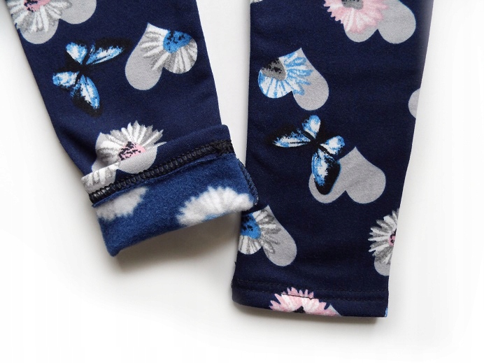 

Legginsy Ocieplane Kwiaty Motyle Rozmiar 74/80