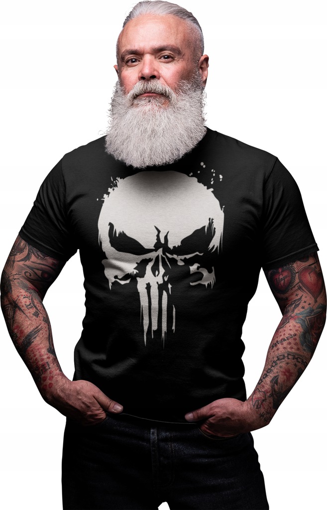 

Koszulka Męska Punisher Puniszer Czacha Czaszka