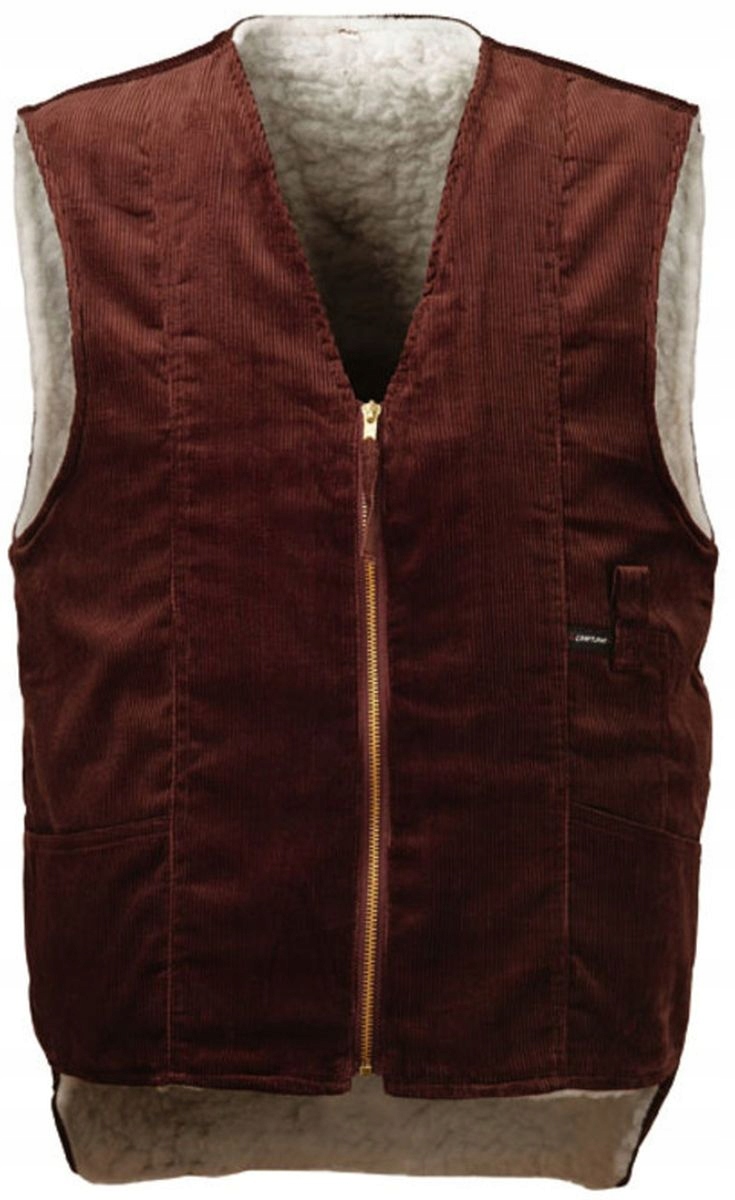 Vesta Craftland manšestrová kožíšek, oteplovací, hnědá, velikost XXL