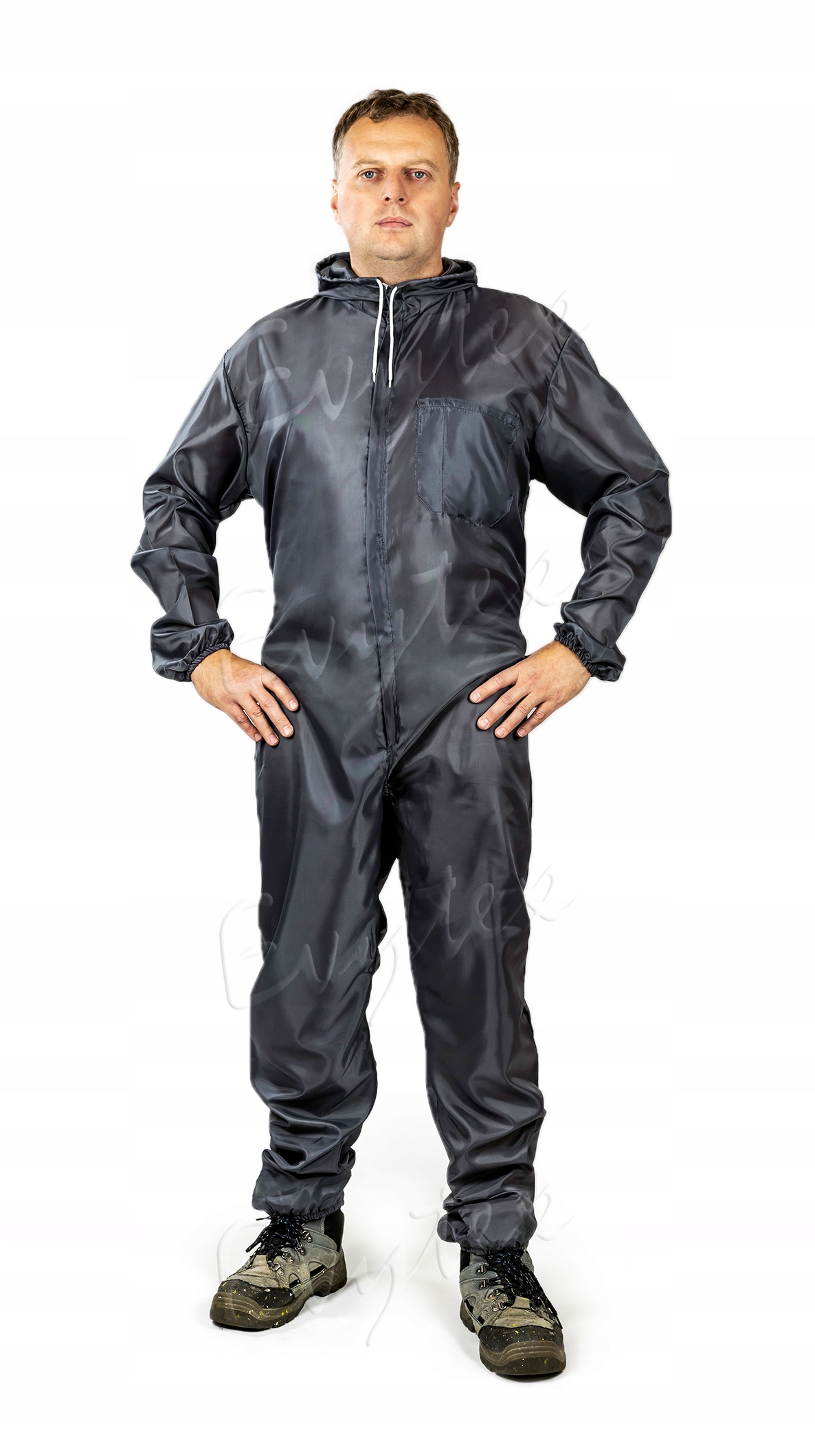 KOMBINEZON EKONOMICZNY GRAFITOWY 3XL