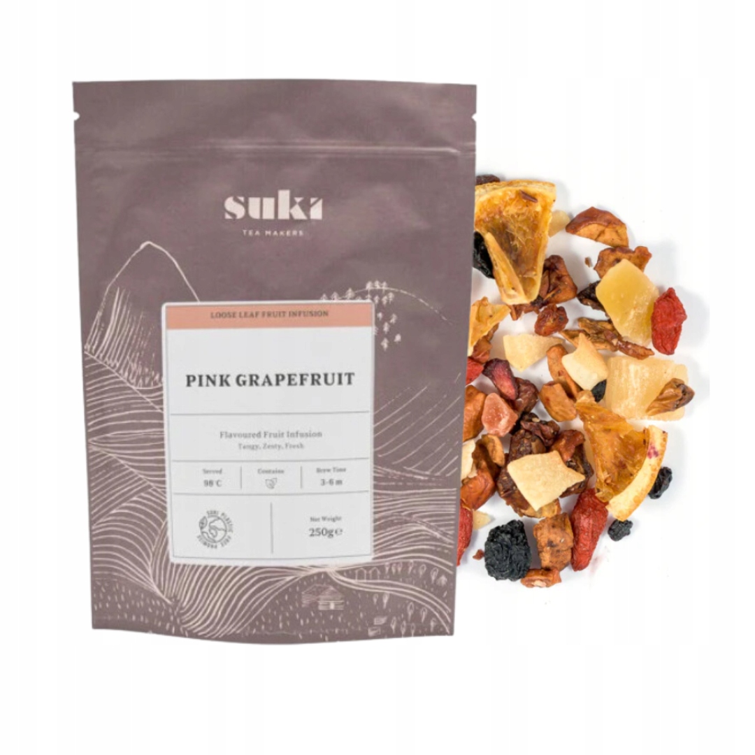 Levně Čaj růžový listový grapefruit premium ovocný 250 g přírodní jablko