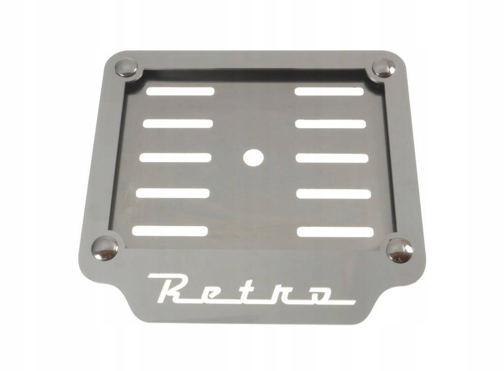 RAMKA POD TABLICE REJESTRACYJNA RETRO METALOWA