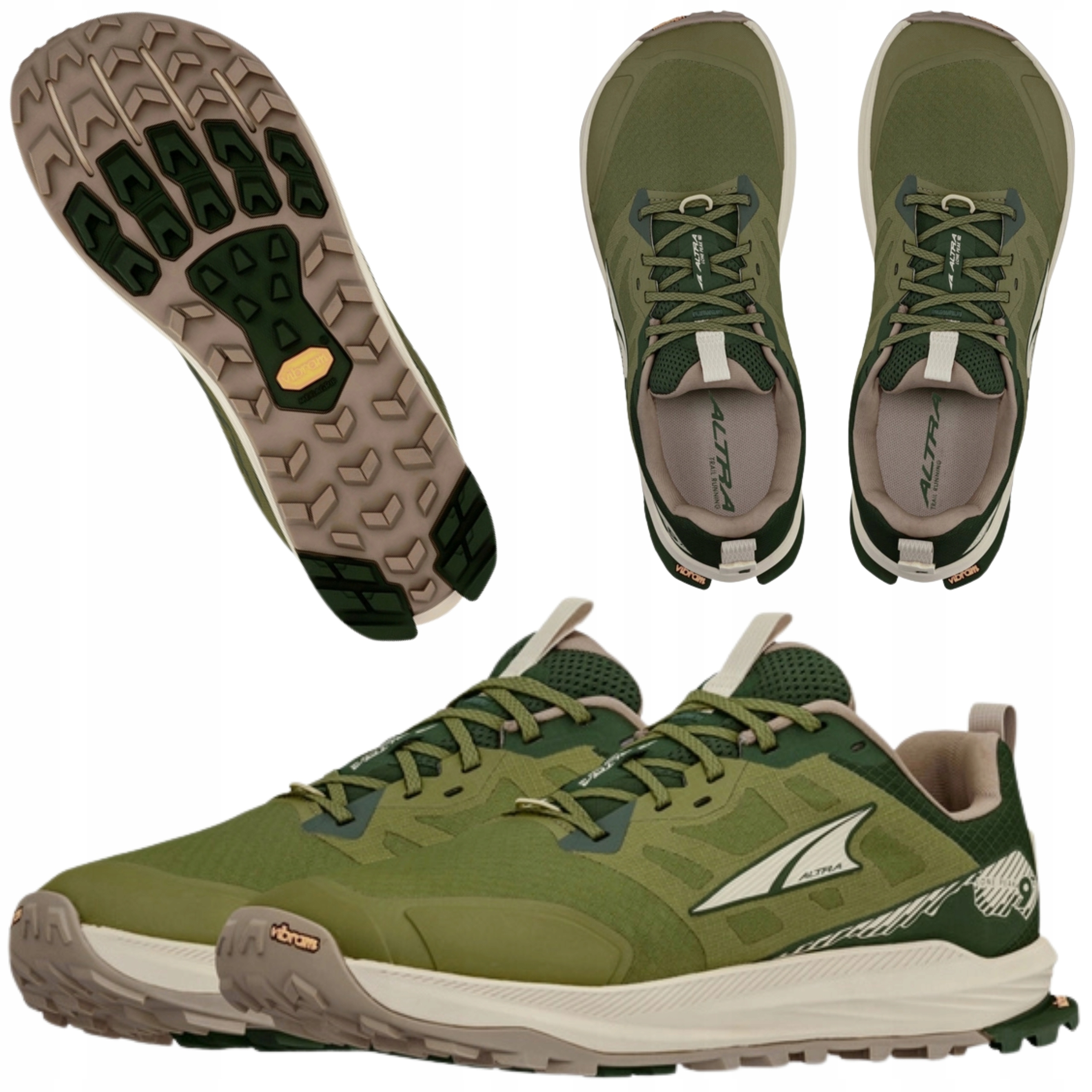 Buty Sportowe do Biegania w Terenie Męskie Altra Lone Peak 9+ Zielone 46