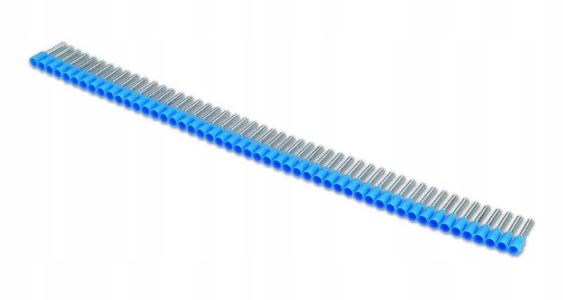 500x Końcówka tulejkowa izolowana w postaci pasków 0,5/8 0,5mm2 pomarańczow