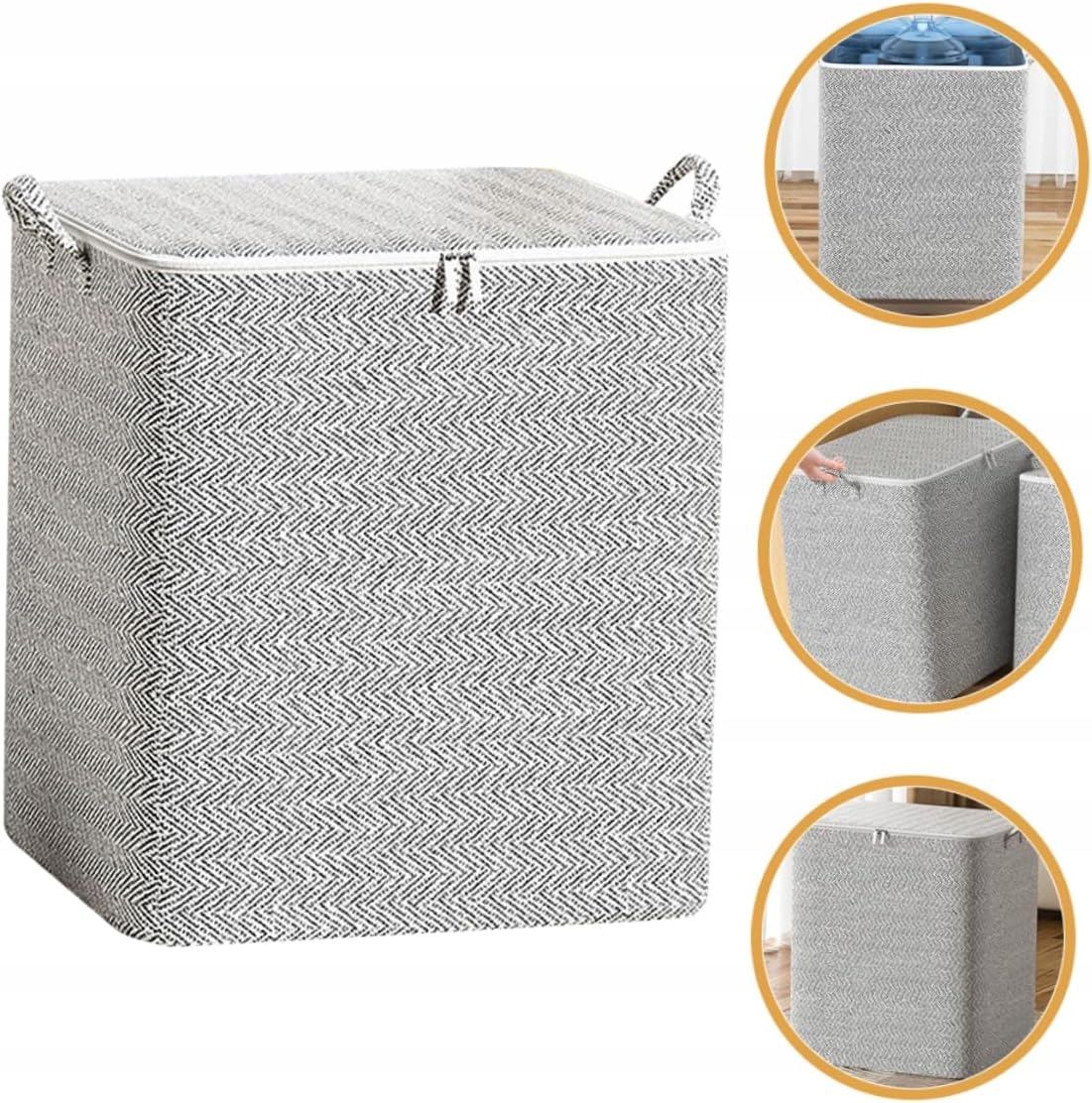 Pokrowiec na pościel kołdrę ubrania XXL ELEGANCKI SOLIDNY pojemnik 110L