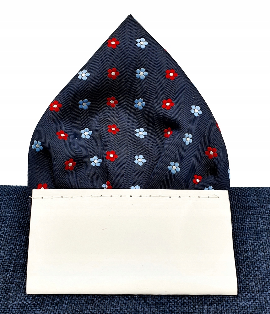 Żakardowa poszetka wypustka do kieszeni marynarki Marka inna