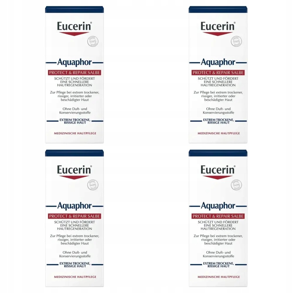 4x Eucerin Aquaphor Maść regenerująca, 45 ml