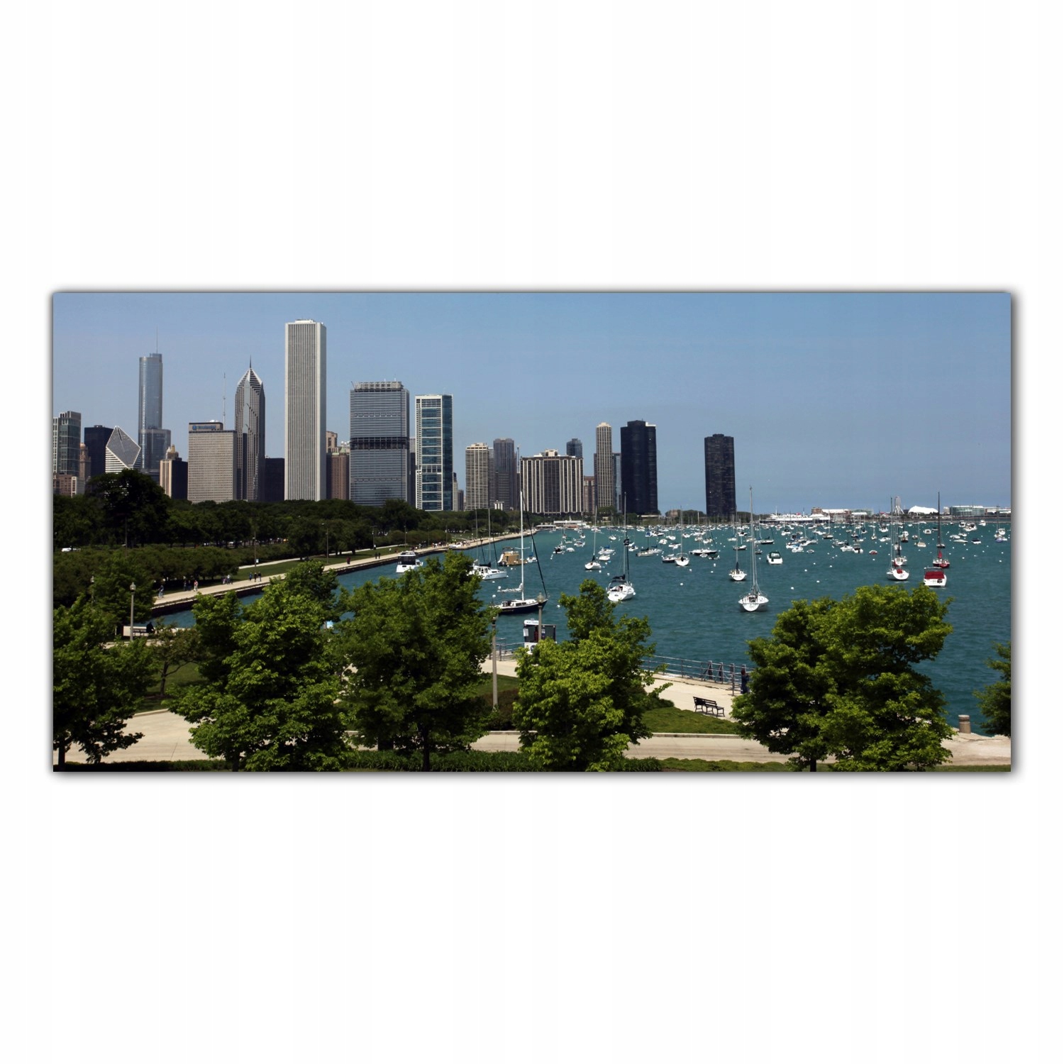 Chicago Město Usa 100x50 Skleněné panely do kuchyně