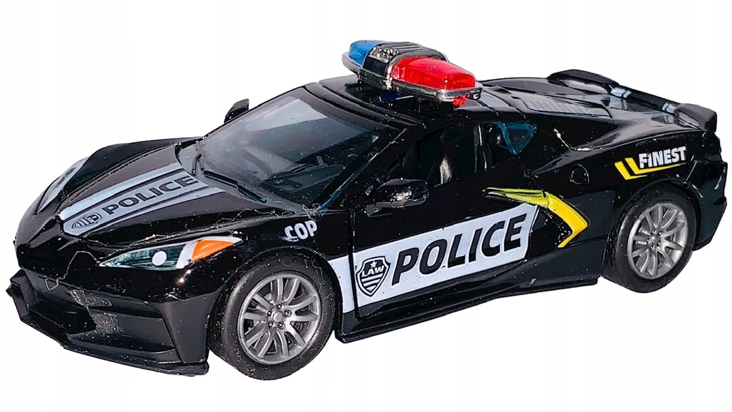 AUTO METALOWE POLICJA ŚWIATŁO DŹWIĘK 12CM RESORAK Marka inna