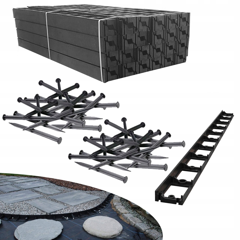 

Obrzeże trawnikowe Ekobord Mini 27mm 36m+100 kotew