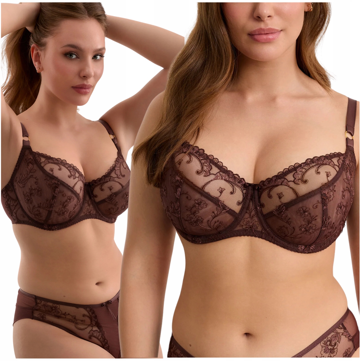 Podprsenka měkká, pohodlná, módní, soft výšivka Ewa Bień Kira B161 80G