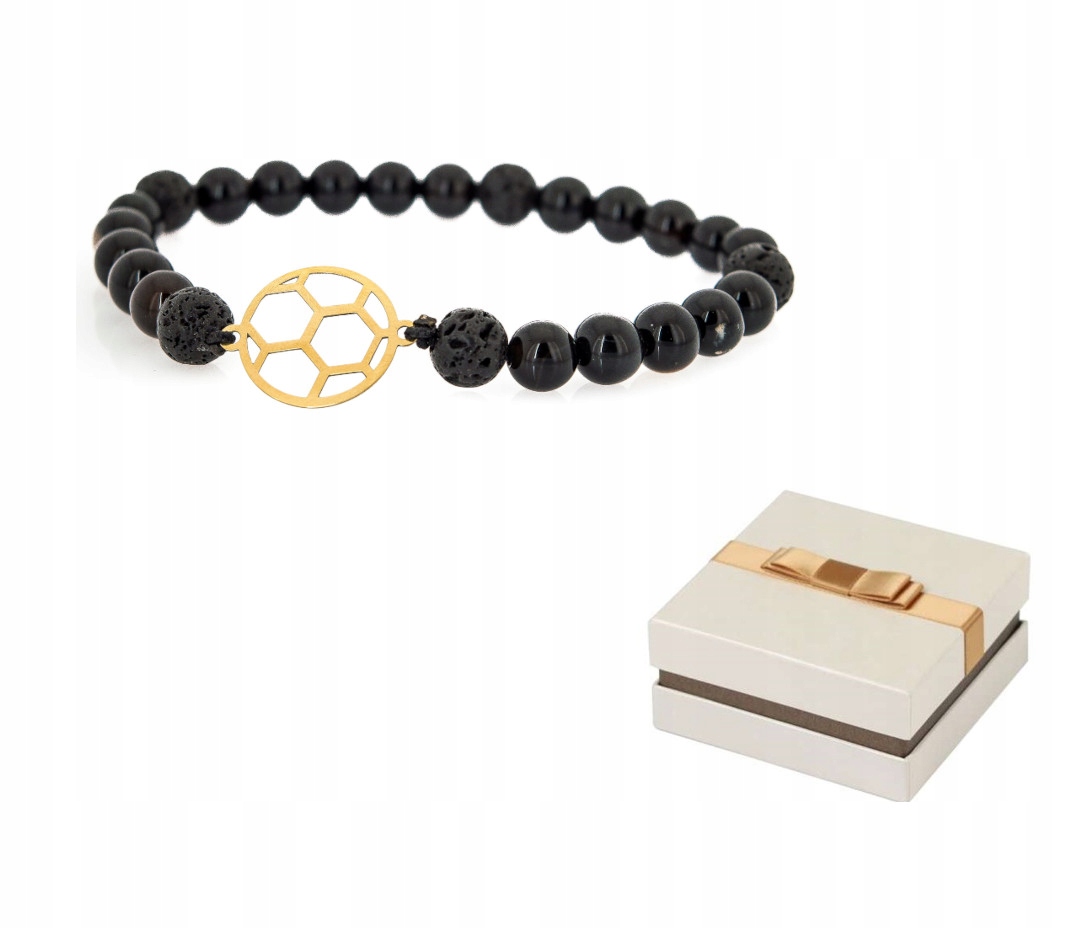 Zlato 585 Zlatý náramek Pánský míč 14 karátů BZ80