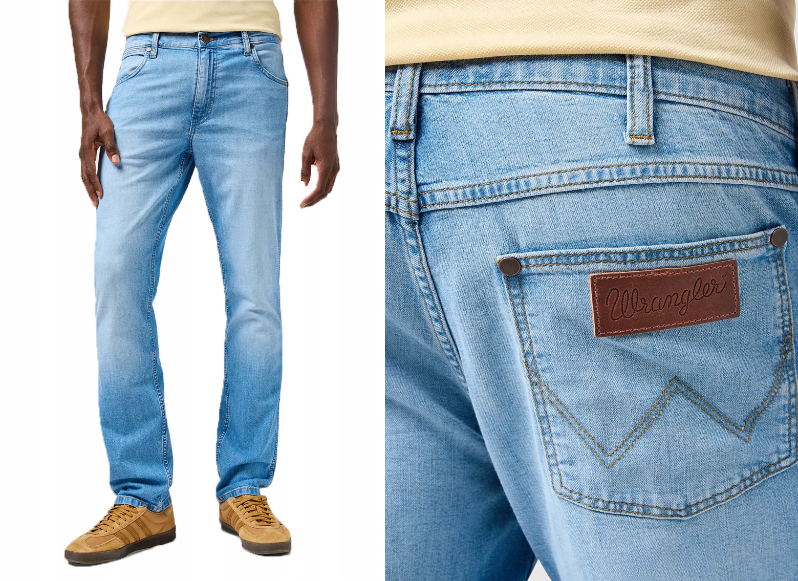 Wrangler Greensboro pánské jednoduché džínové kalhoty Slate Shade W34 L30