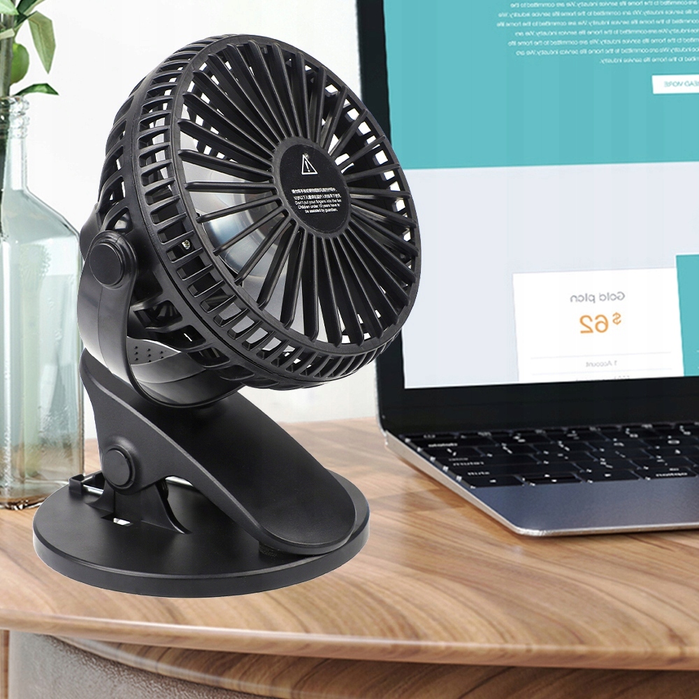 WIATRAK WENTYLATOR SAMOCHODOWY 5V OBROTOWY klips Rodzaj wentylatora stołowy