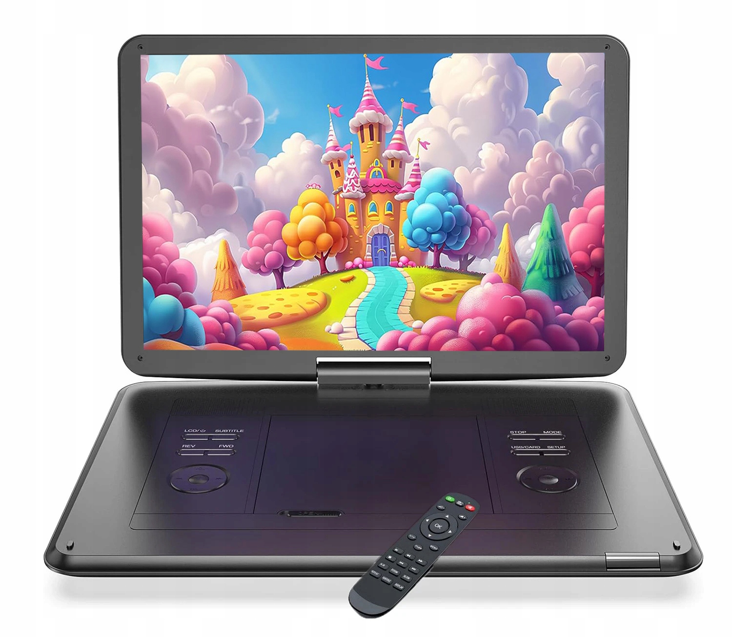 Přenosný 15.6" DVD Přehrávač S Vestavěná Baterie A Dobou Provozu 5 Hodin