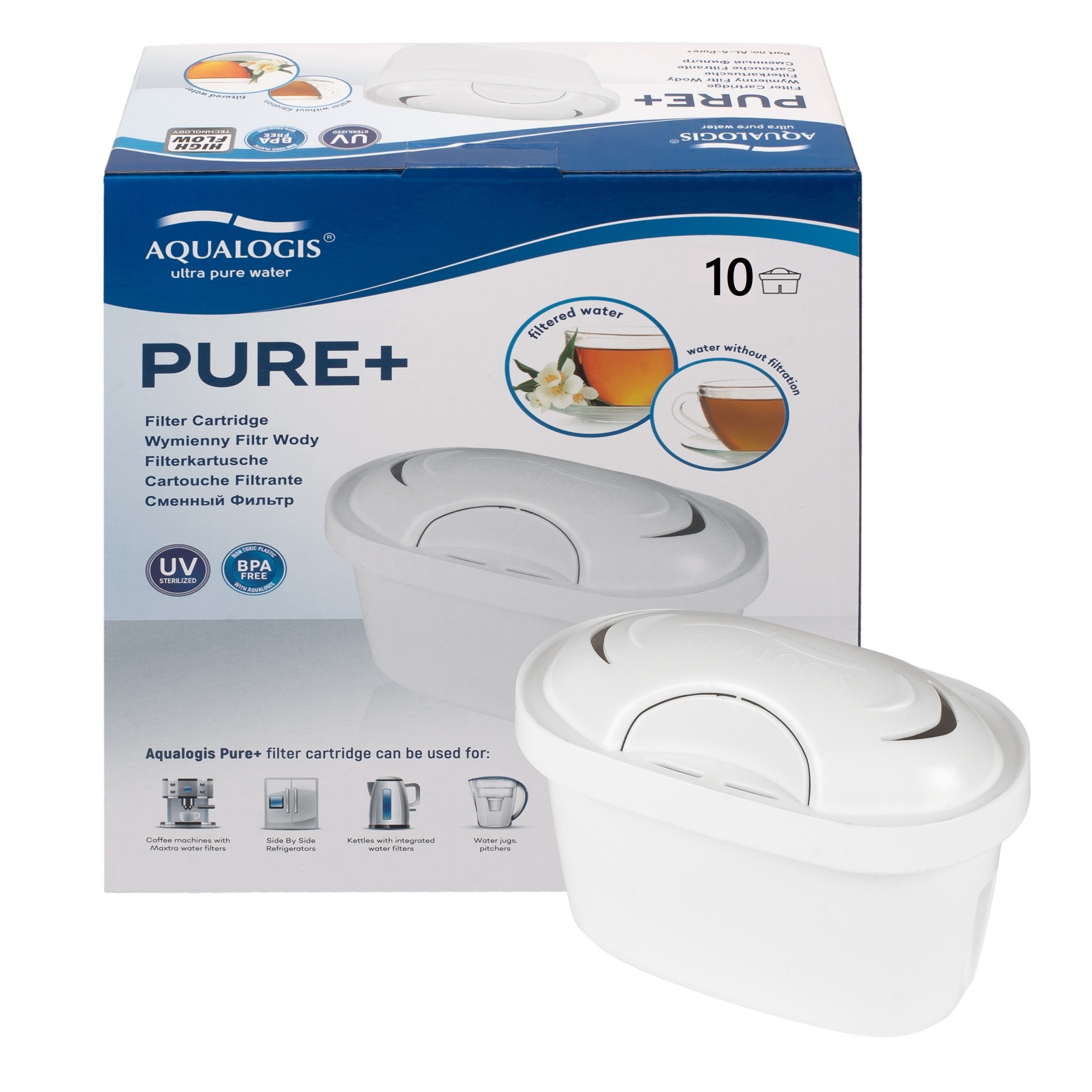 

Wkład filtrujący Aqualogis pure+ 10 szt.