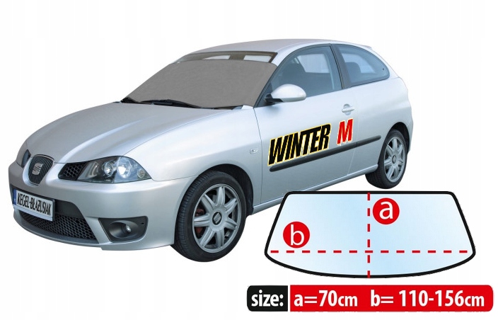 OSŁONA MATA NA PRZEDNIĄ SZYBĘ SAMOCHODU NA ZIMĘ