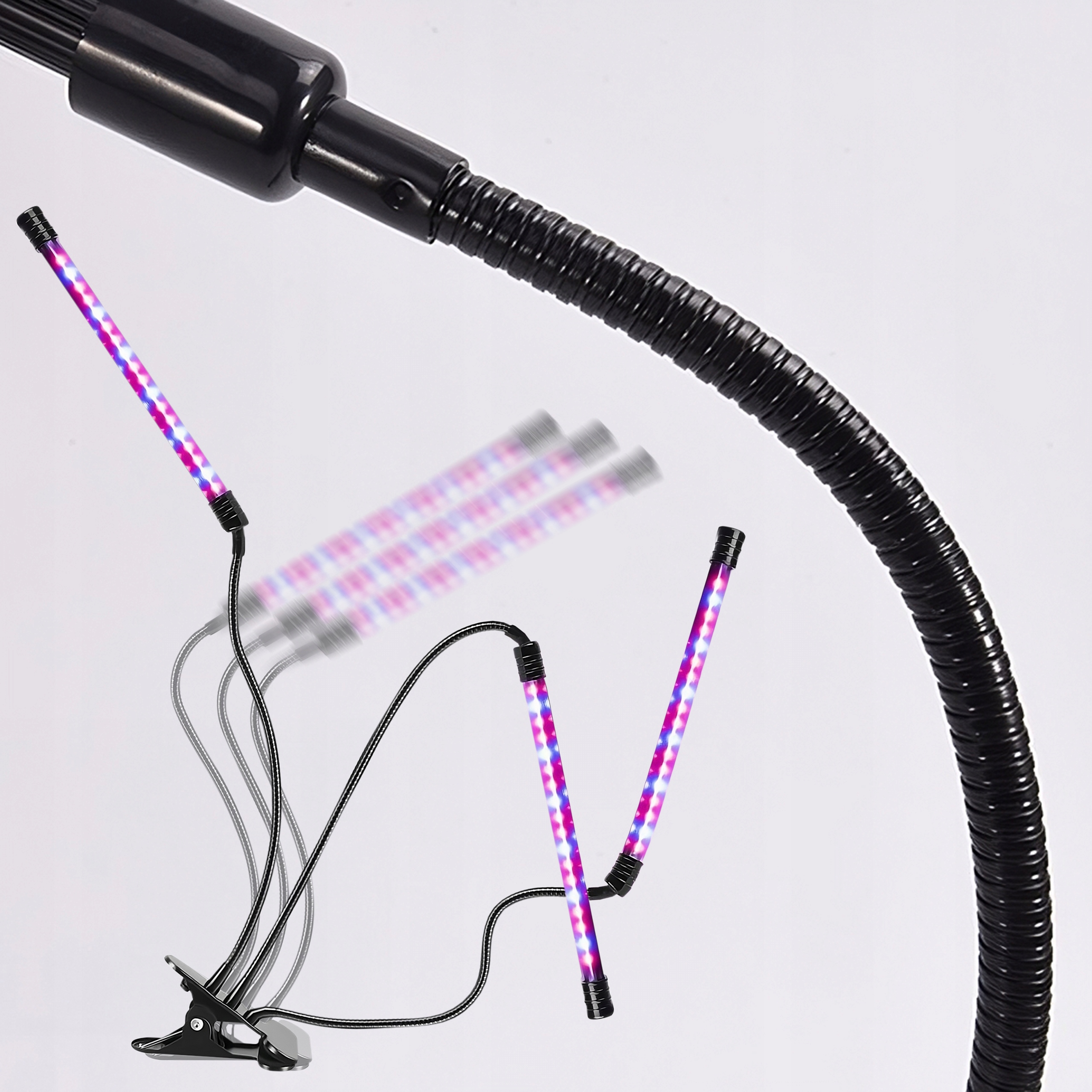 LAMPA DO WZROSTU UPRAWY ROŚLIN LED GROW LIGHT TIMER 9 POZIOMÓW ŚWIECENIA Szerokość produktu 1.9 cm