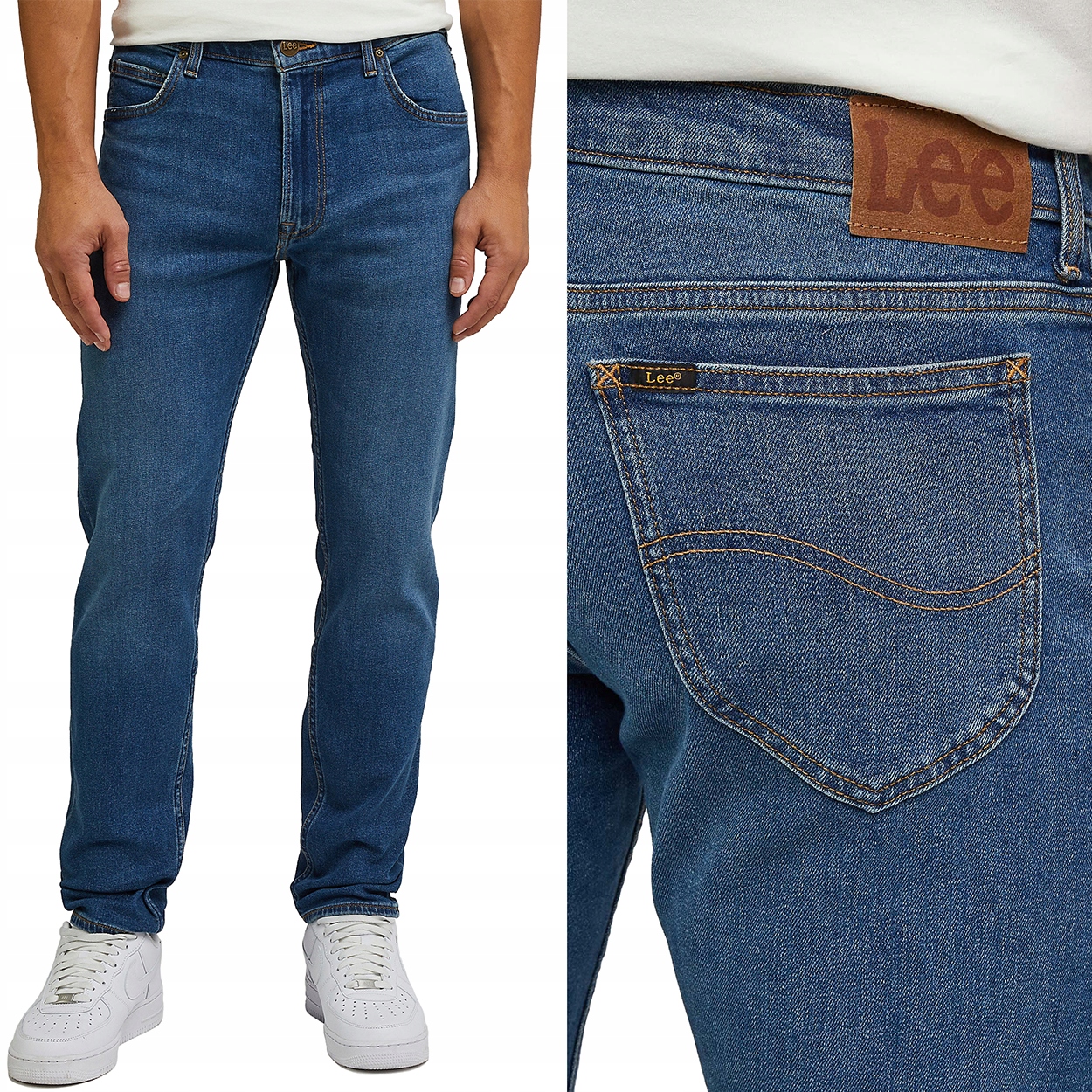 Lee Rider slim Solar Blue lehce padnoucí pánské džínové kalhoty W33 L30