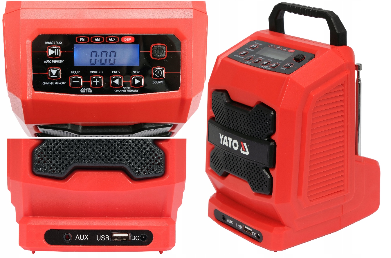 Yato 18V Aku/síťové Rádio Bez Baterie YT-82940