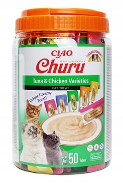 Levně Churu Cat Box Tuna&Chicken Varieties 50x14g