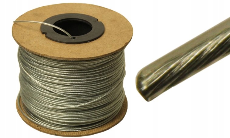 

Linka stalowa w powłoce Pcv 2mm 1x7 1mm 2mm