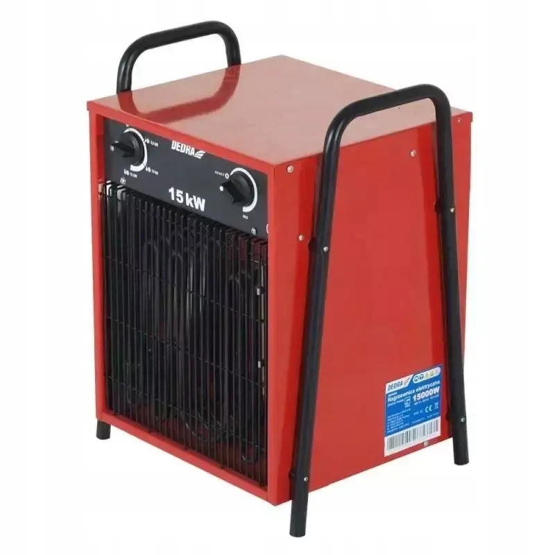 Nagrzewnica Elektryczna 3-FAZOWA Termostat 15000W 400V 1290M^3/H 9925 Dedra
