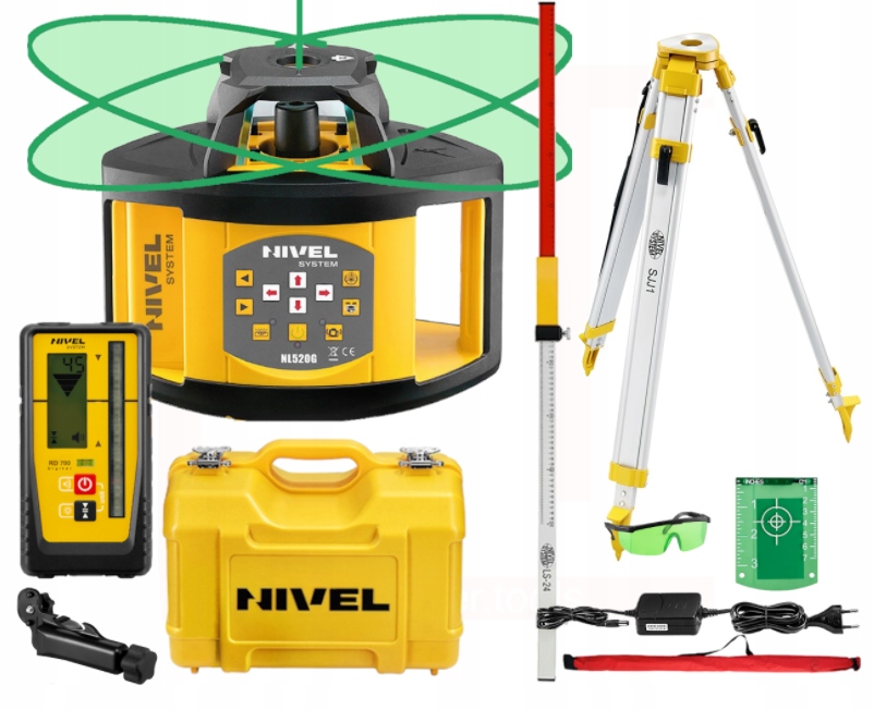 NIVEL SYSTEM NL520G DIGITAL NIWELATOR LASEROWY SET