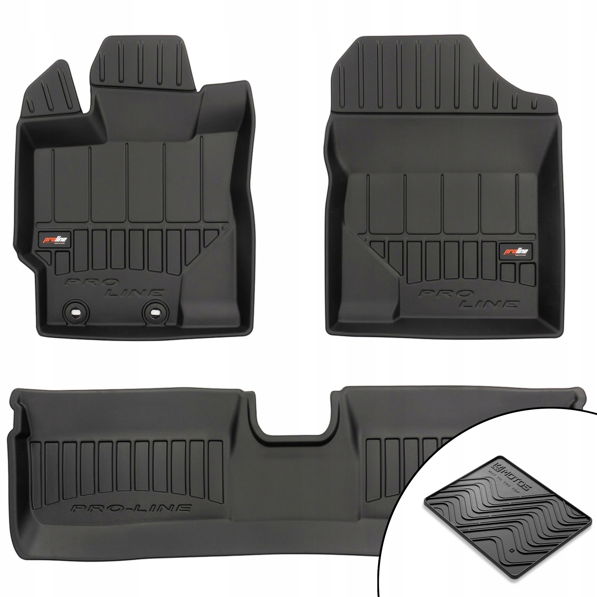 3D gumové koberce Toyota Yaris III 2011-2020 podložka bonus