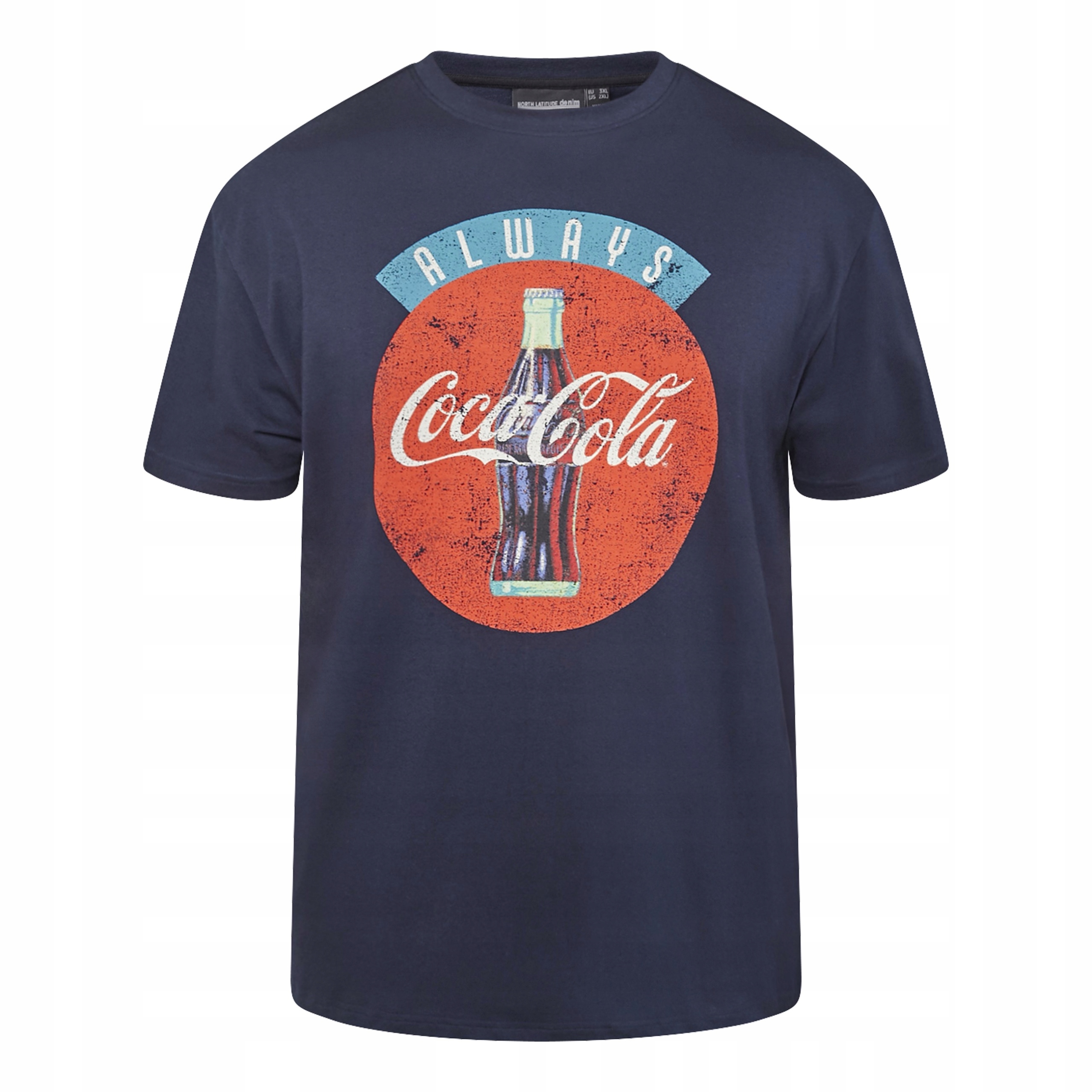 North Latitude Tričko Tričko S Potiskem Coca Cola Velké Velikosti 8XL