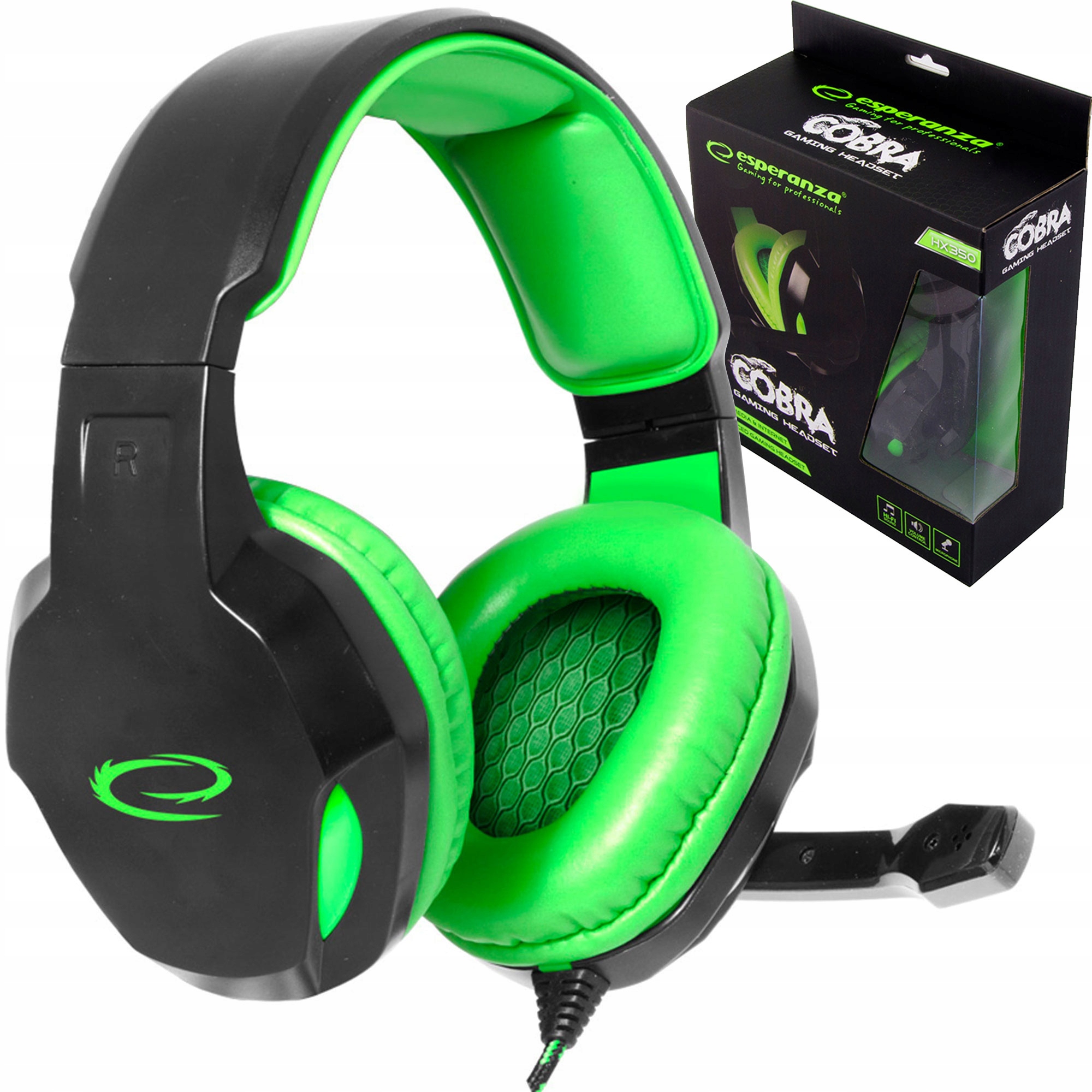 

Słuchawki Nauszne Gamingowe Dla Graczy Mikrofon