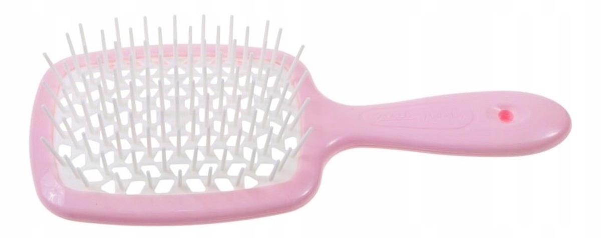 Janeke Superbrush kadeřnický kartáč na rozčesávání vlasů, světle růžový