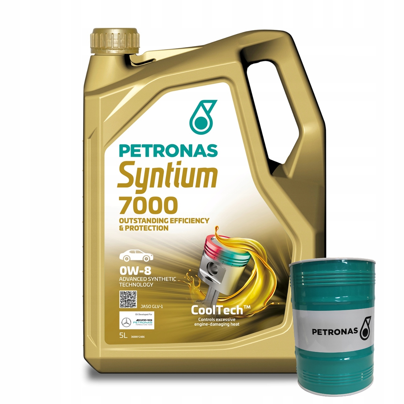 Motorový olej Petronas Syntium 7000 Jaso GLV-1 0W-08 5L Pokladnička Zadarmo