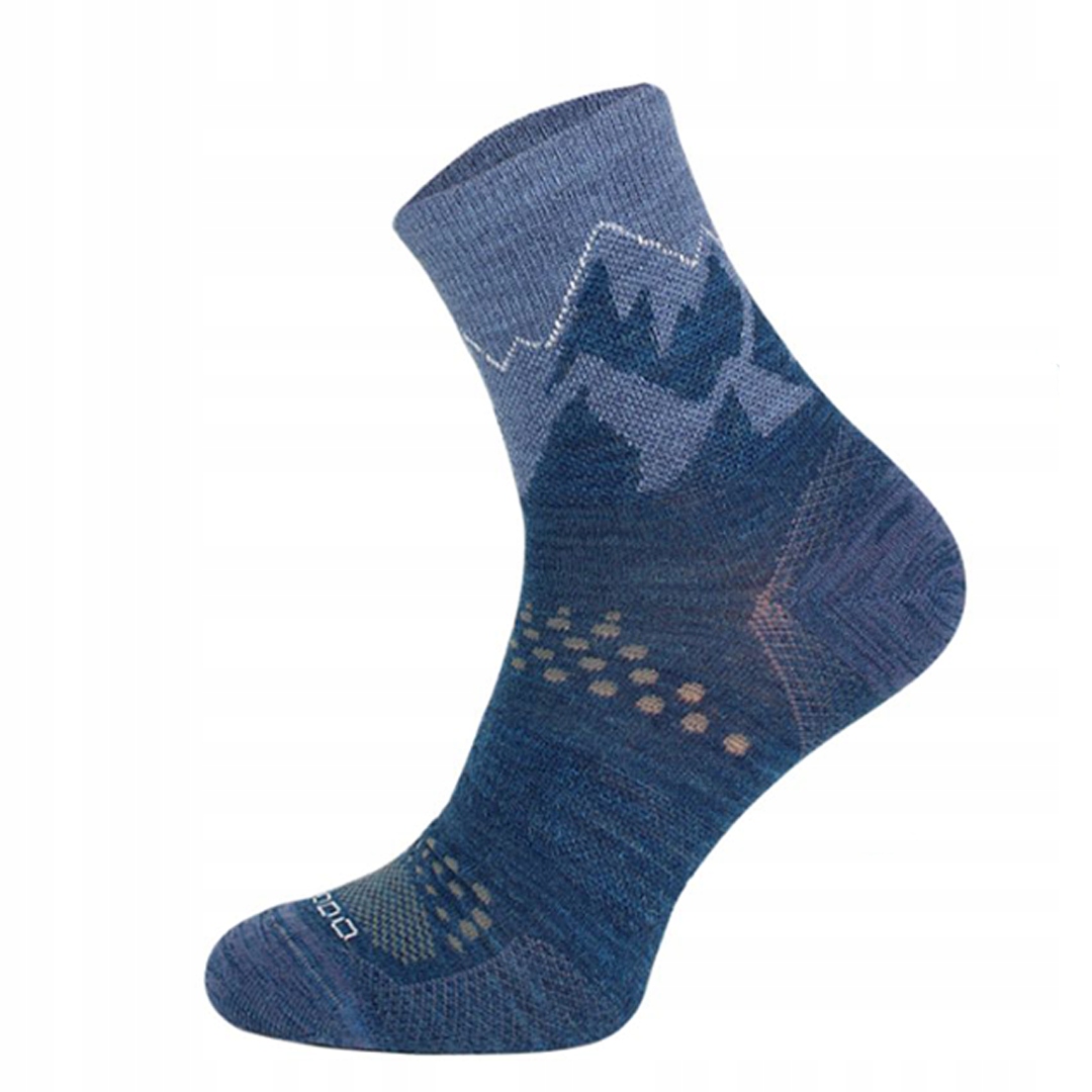 Cienkie skarpety trekkingowe TRE29 Light Hiker, termoaktywne 43-46 Denim