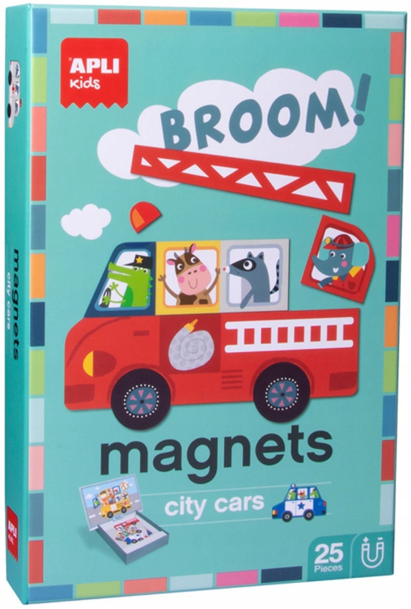 

Magnetyczna układanka magnesy Pojazdy Apli Kids