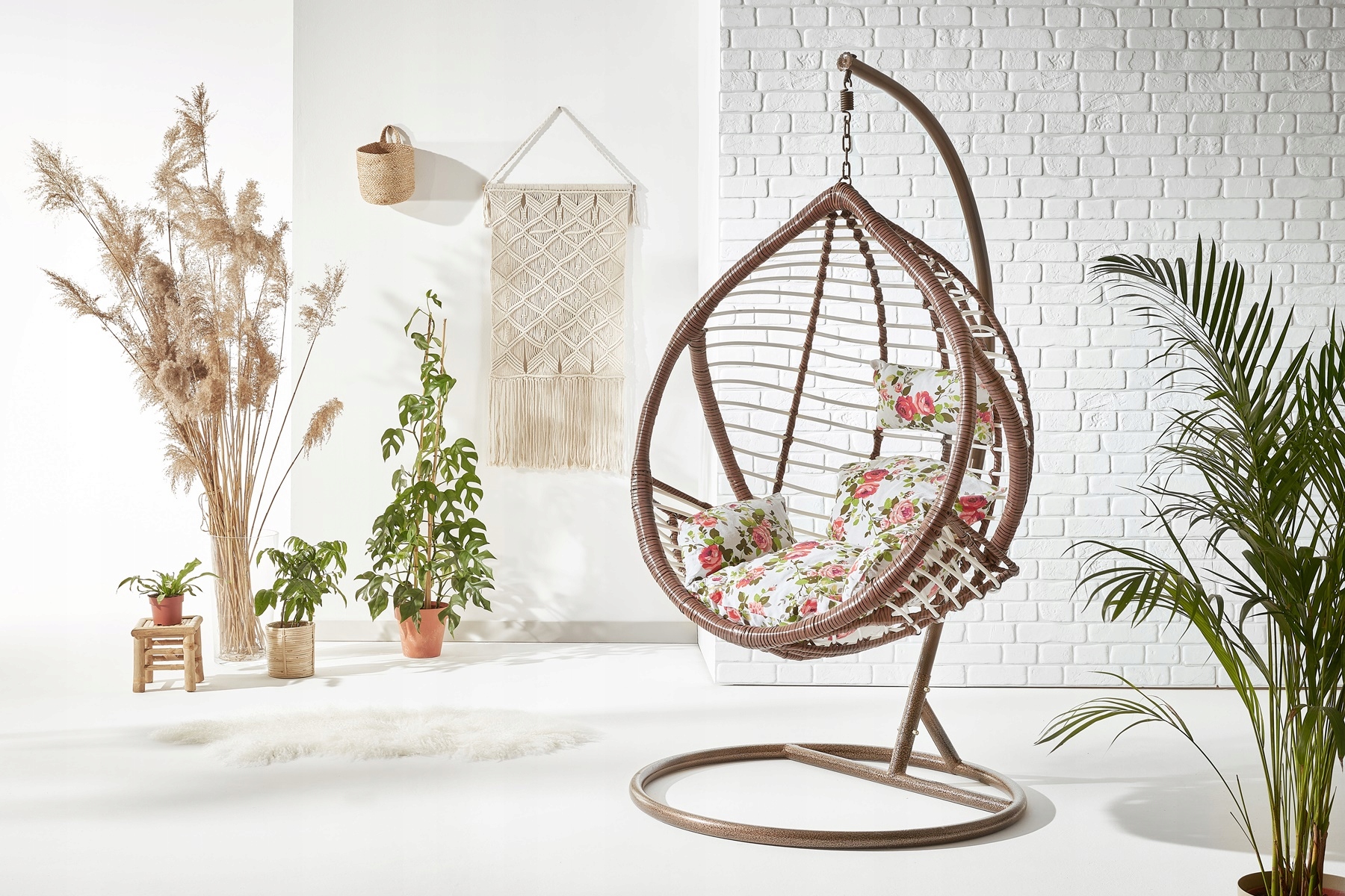 HUŚTAWKA HAMAK FOTEL WISZĄCY BUJANY KOKON NA TARAS Kod producenta FOTEL WISZĄCY - JAJKO