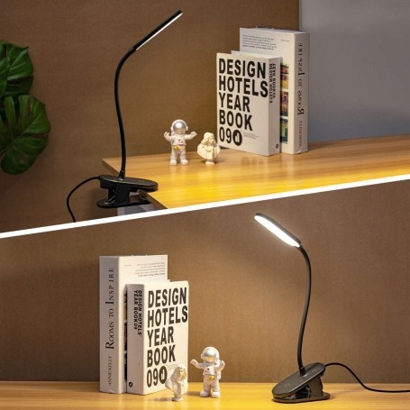 Lampka biurkowa na biurko LED z klipsem ŁADOWALNA ściemnialna USB Producent Aigostar