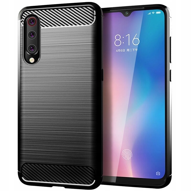

Etui na telefon Hurtel Carbon Flexible czarne