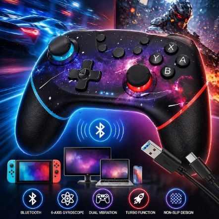 Pad bezprzewodowy do konsoli Nintendo Switch czarny