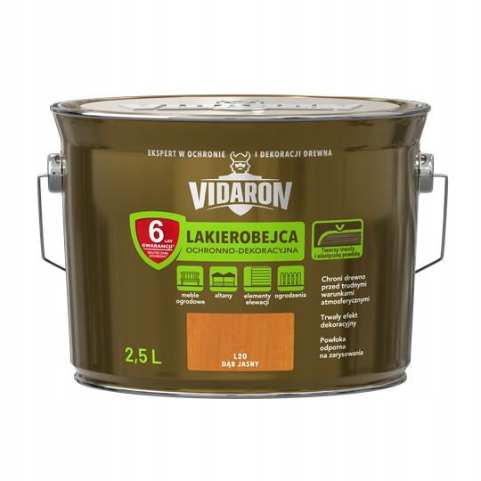 Vidaron Ochranný Lak 2,5 L Dub Světlý L20