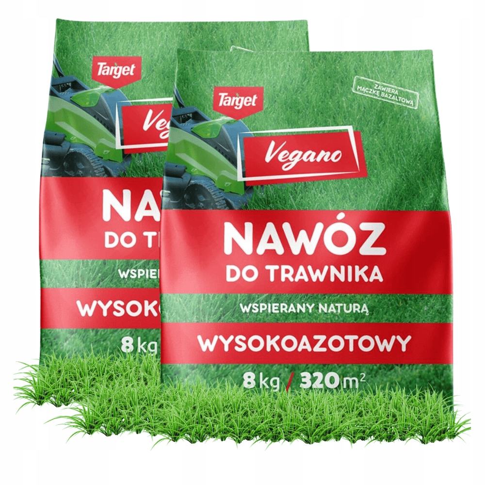 Nawóz do trawy trawnika zagęszczający szybki efekt dywanu azot Vegano 16 kg